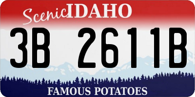 ID license plate 3B2611B