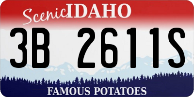 ID license plate 3B2611S