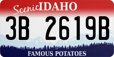 ID license plate 3B2619B