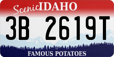 ID license plate 3B2619T