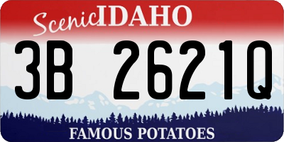 ID license plate 3B2621Q
