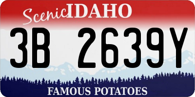 ID license plate 3B2639Y