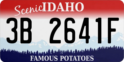 ID license plate 3B2641F