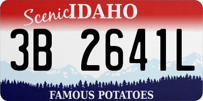 ID license plate 3B2641L