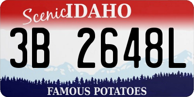 ID license plate 3B2648L