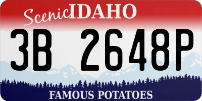 ID license plate 3B2648P
