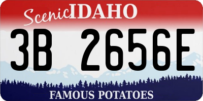 ID license plate 3B2656E