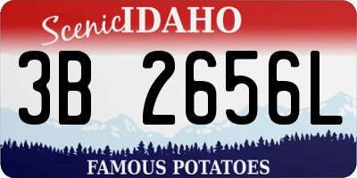 ID license plate 3B2656L