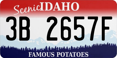 ID license plate 3B2657F