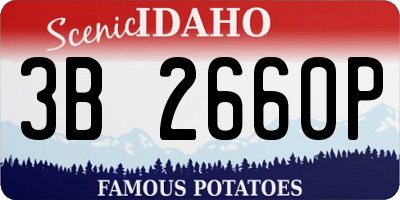 ID license plate 3B2660P