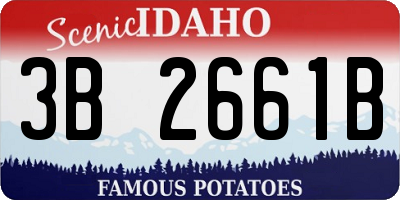 ID license plate 3B2661B