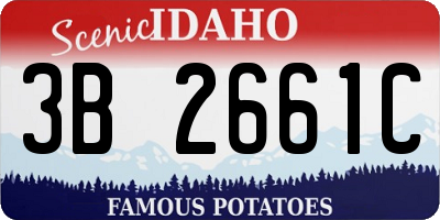 ID license plate 3B2661C