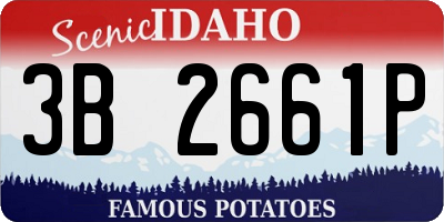 ID license plate 3B2661P