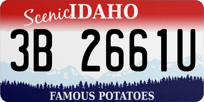 ID license plate 3B2661U