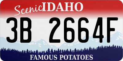 ID license plate 3B2664F