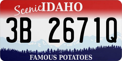 ID license plate 3B2671Q
