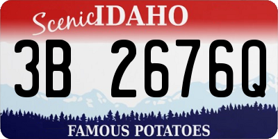 ID license plate 3B2676Q