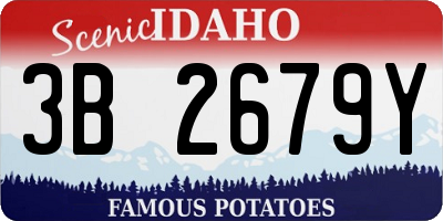 ID license plate 3B2679Y