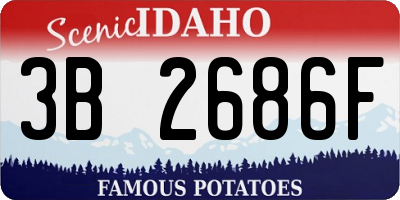 ID license plate 3B2686F