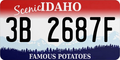 ID license plate 3B2687F