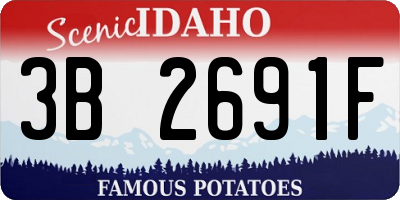 ID license plate 3B2691F