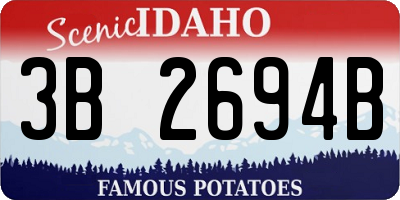 ID license plate 3B2694B