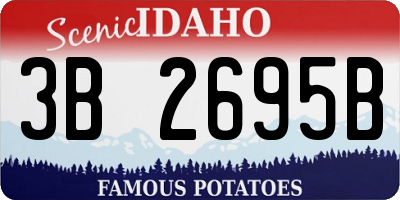 ID license plate 3B2695B