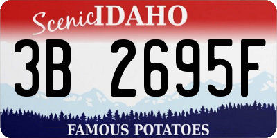ID license plate 3B2695F
