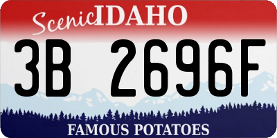 ID license plate 3B2696F