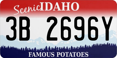 ID license plate 3B2696Y