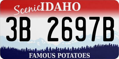 ID license plate 3B2697B