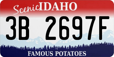 ID license plate 3B2697F