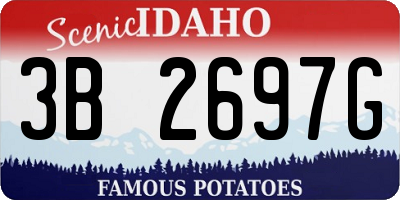 ID license plate 3B2697G