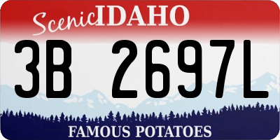 ID license plate 3B2697L