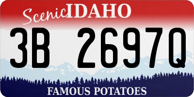 ID license plate 3B2697Q