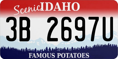 ID license plate 3B2697U