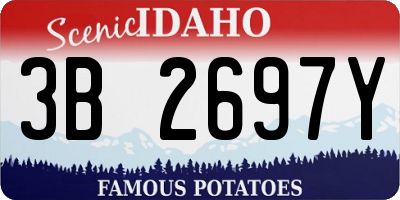 ID license plate 3B2697Y