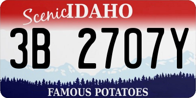 ID license plate 3B2707Y