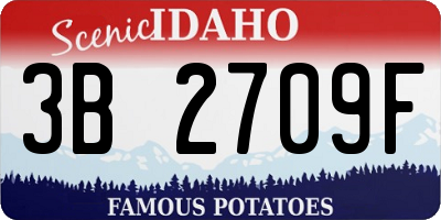 ID license plate 3B2709F
