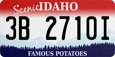 ID license plate 3B2710I