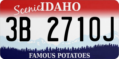 ID license plate 3B2710J