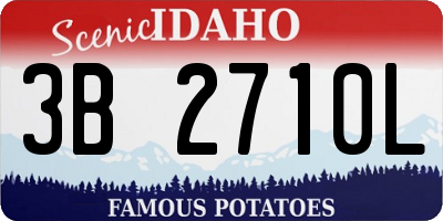 ID license plate 3B2710L