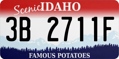 ID license plate 3B2711F
