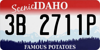 ID license plate 3B2711P