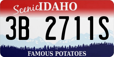ID license plate 3B2711S