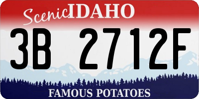 ID license plate 3B2712F