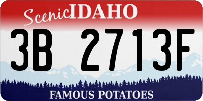 ID license plate 3B2713F