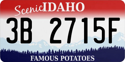 ID license plate 3B2715F