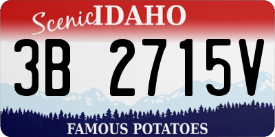 ID license plate 3B2715V