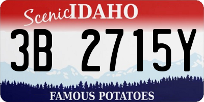 ID license plate 3B2715Y